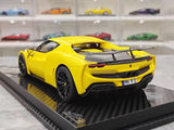 [VIP] 1:18 Ferrari 2023 296 GTB Novitec gul modellbil harts