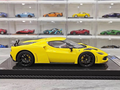 [VIP] 1:18 Ferrari 2023 296 GTB Novitec イエロー モデルカー レジン