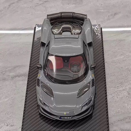 [VIP] 1:18 Ferrari 2023 296 GTB Novitec グレー モデルカー レジン