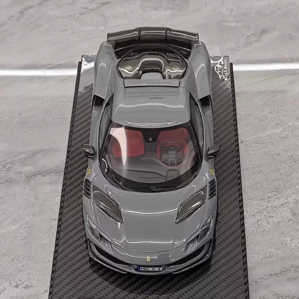 [VIP] 1:18 Ferrari 2023 296 GTB Novitec Gray Model Car Resin