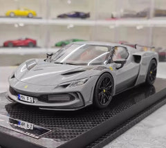 [VIP] 1:18 Ferrari 2023 296 GTB Novitec Gray Model Car Resin