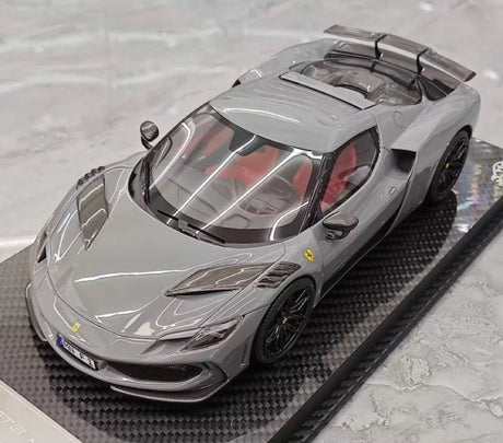 [VIP] 1:18 Ferrari 2023 296 GTB Novitec グレー モデルカー レジン