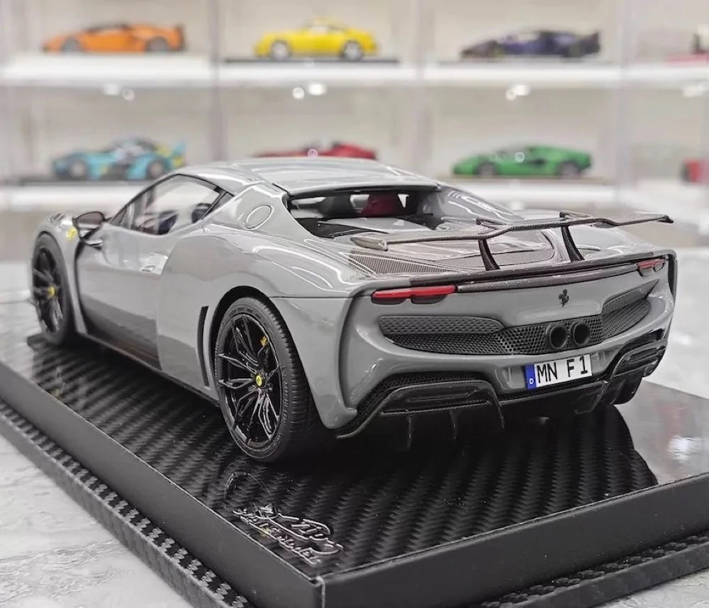 [VIP] 1:18 Ferrari 2023 296 GTB Novitec harmaa pienoismalli Hartsi
