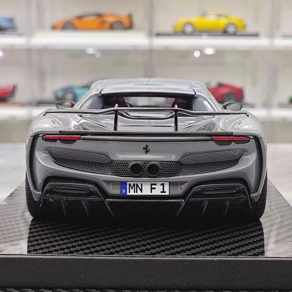 [VIP] 1:18 Ferrari 2023 296 GTB Novitec Gray Model Car Resin