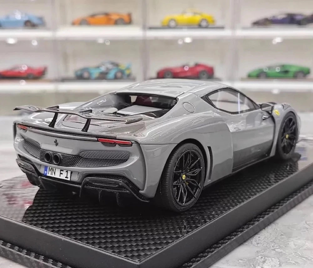 [VIP] 1:18 Ferrari 2023 296 GTB Novitec Gray Model Car Resin