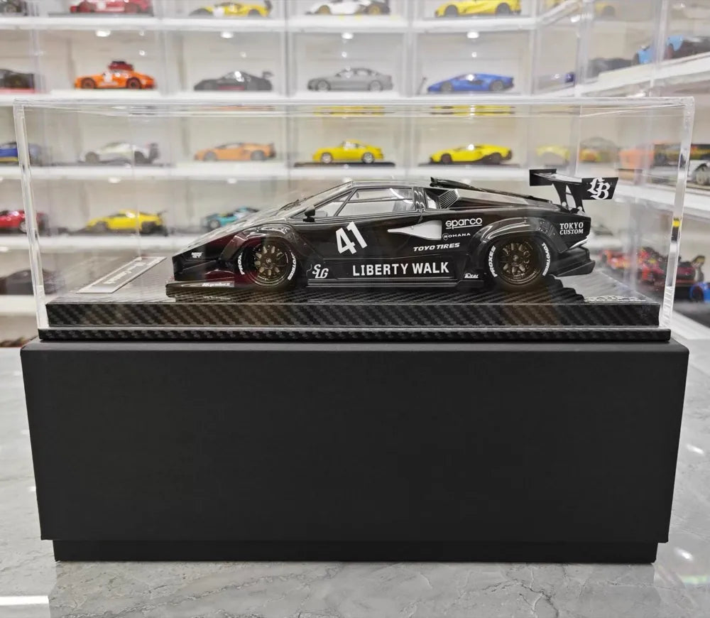 [VIP] 1:18 Lamborghini 1989 Countach Liberty Walk Black Model Car Resin