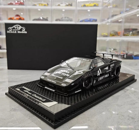 [VIP] 1:18 Lamborghini 1989 Countach Liberty Walk Black Model Car Resin