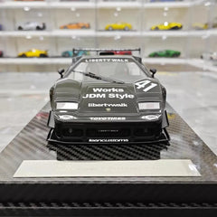 [VIP] 1:18 Lamborghini 1989 Countach Liberty Walk Black Model Car Resin