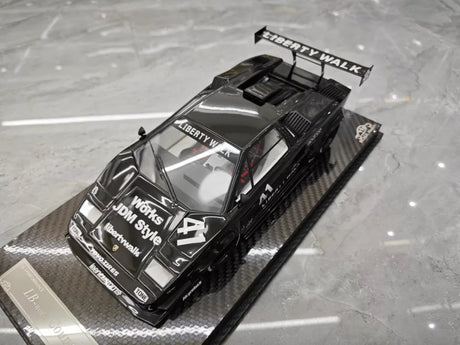 [VIP] 1:18 Lamborghini 1989 Countach Liberty Walk Black Model Car Resin