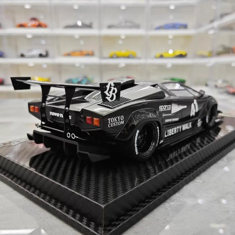 [VIP] 1:18 Lamborghini 1989 Countach Liberty Walk Black Model Car Resin