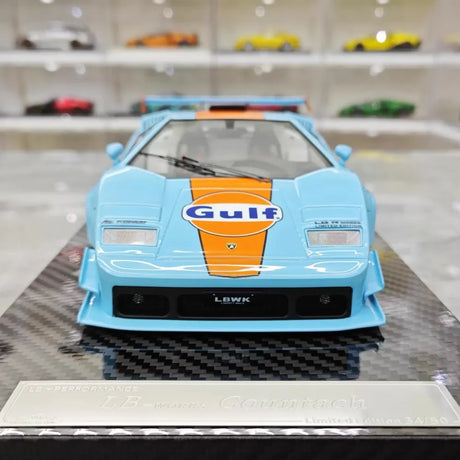 [VIP] 1:18 Lamborghini 1989 Countach Liberty Walk Gulf Model Car Resin