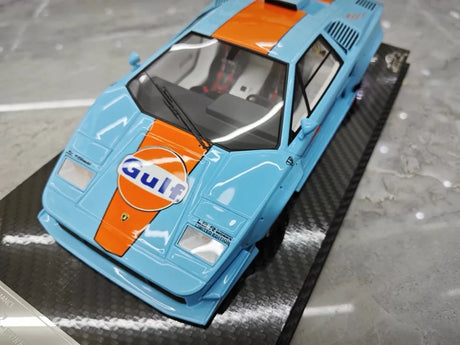 [VIP] 1:18 Lamborghini 1989 Countach Liberty Walk Gulf Model Car Resin