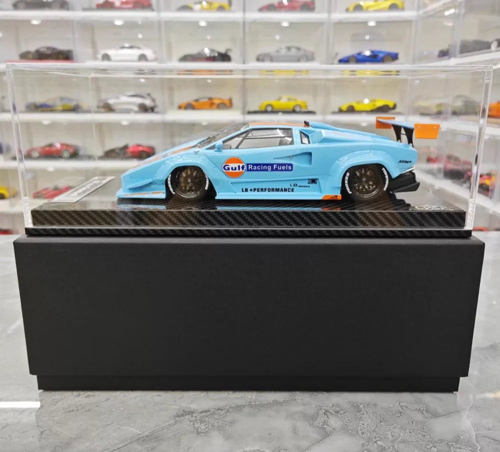 [VIP] 1:18 Lamborghini 1989 Countach Liberty Walk Gulf Model Car Resin