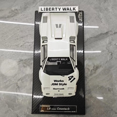 [VIP] 1:18 Lamborghini 1989 Countach Liberty Walk White Model Car Resin