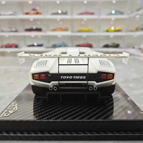 [VIP] 1:18 Lamborghini 1989 Countach Liberty Walk White Model Car Resin