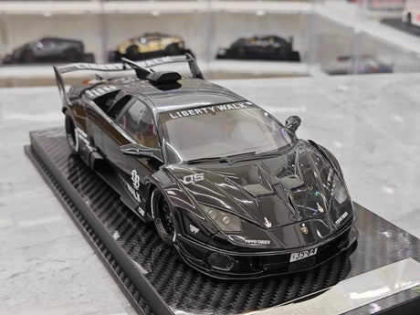 [VIP] 1:18 Lamborghini 2009 Murcielago GT EVO Liberty Walk Black Model Car Resin