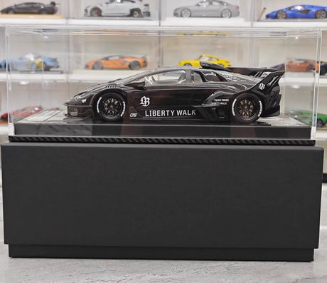 [VIP] 1:18 Lamborghini 2009 Murcielago GT EVO Liberty Walk Black Model Car Resin