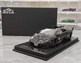 [VIP] 1:18 Lamborghini 2009 Murcielago GT EVO Liberty Walk Black Model Car Resin