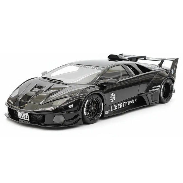 [VIP] 1:18 Lamborghini 2009 Murcielago GT EVO Liberty Walk Black Model Car Resin