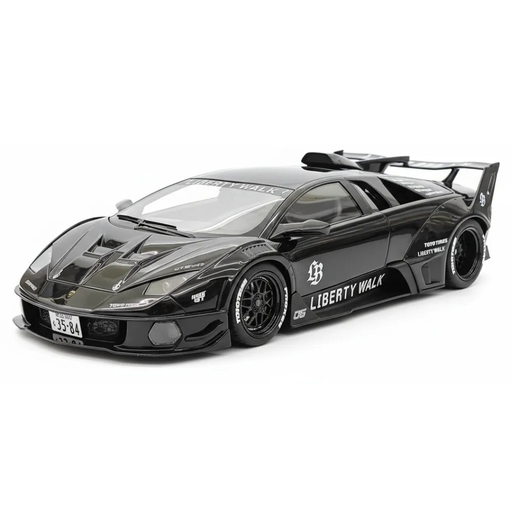 [VIP] 1:18 Lamborghini 2009 Murcielago GT EVO Liberty Walk Black Model Car Resin