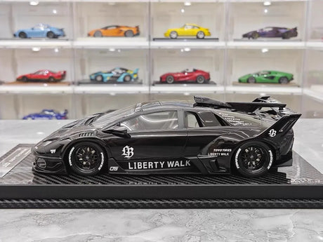 [VIP] 1:18 Lamborghini 2009 Murcielago GT EVO Liberty Walk Black Model Car Resin