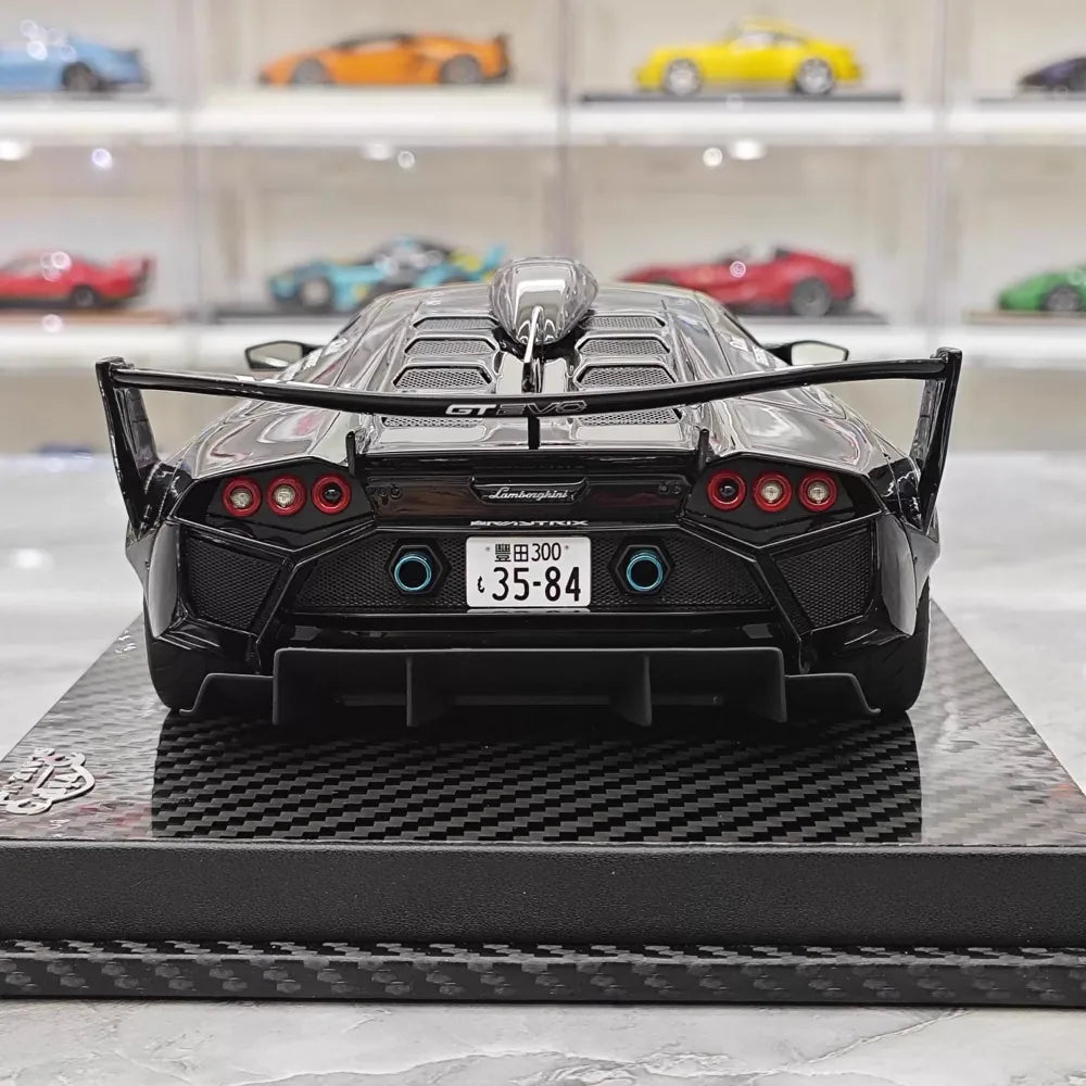 [VIP] 1:18 Lamborghini 2009 Murcielago GT EVO Liberty Walk Black Model Car Resin