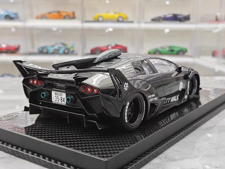 [VIP] 1:18 Lamborghini 2009 Murcielago GT EVO Liberty Walk Black Model Car Resin