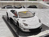 [VIP] 1:18 Lamborghini 2009 Murcielago GT EVO Liberty Walk grå modellbil harts