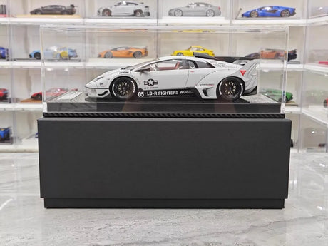 [VIP] 1:18 Lamborghini 2009 Murcielago GT EVO Liberty Walk Gray Model Car Resin