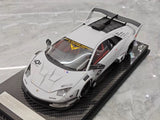[VIP] 1:18 Lamborghini 2009 Murcielago GT EVO Liberty Walk grå modellbil harts