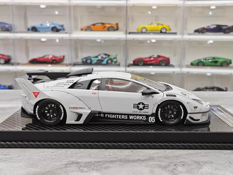 [VIP] 1:18 Lamborghini 2009 Murcielago GT EVO Liberty Walk Gray Model Car Resin