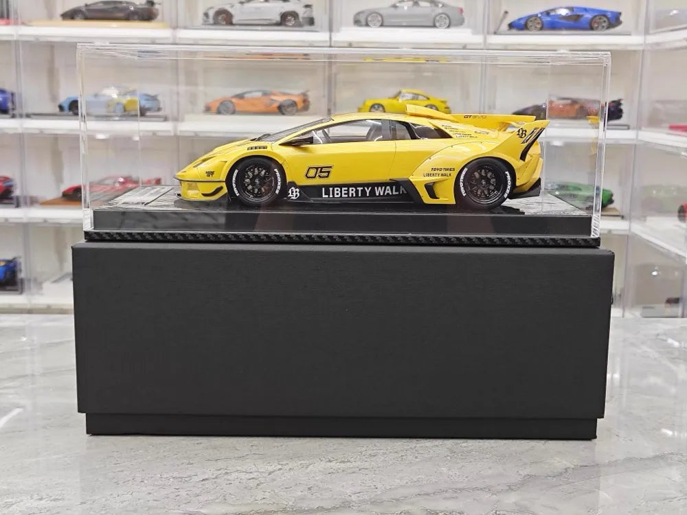 [VIP] 1:18 Lamborghini 2009 Murcielago GT EVO Liberty Walk giallo modellino di auto resina