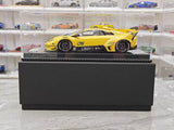 [VIP] 1:18 Lamborghini 2009 Murcielago GT EVO Liberty Walk gul modellbil harts