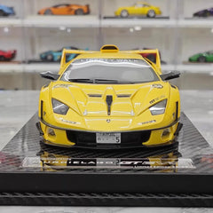 [VIP] 1:18 Lamborghini 2009 Murcielago GT EVO Liberty Walk giallo modellino di auto resina