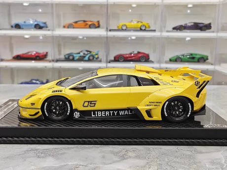 [VIP] 1:18 Lamborghini 2009 Murcielago GT EVO Liberty Walk Yellow Model Car Resin
