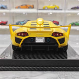 [VIP] 1:18 Lamborghini 2009 Murcielago GT EVO Liberty Walk gul modellbil harts