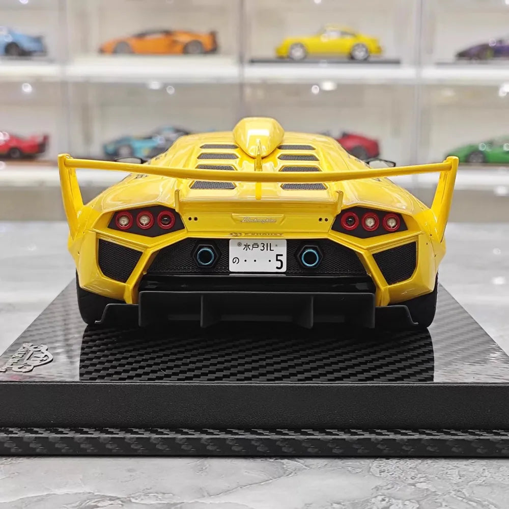 [VIP] 1:18 Lamborghini 2009 Murcielago GT EVO Liberty Walk giallo modellino di auto resina