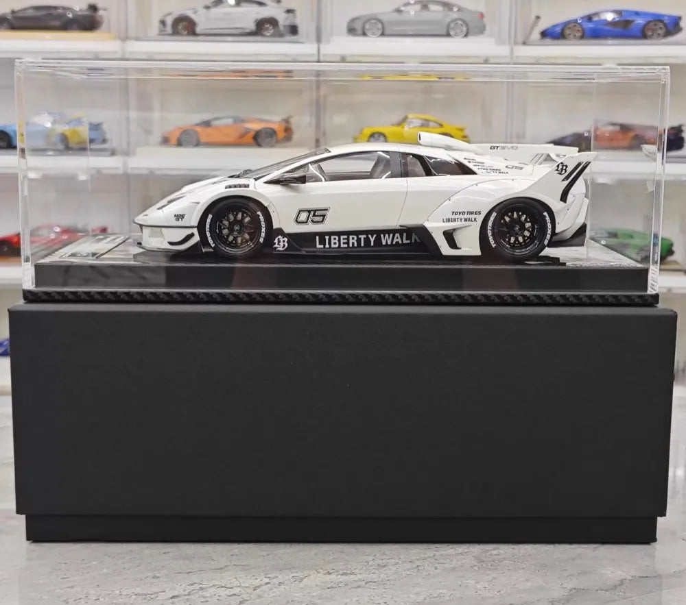 [VIP] 1:18 Lamborghini 2009 Murcielago GT EVO Liberty Walk White Model Car Resin