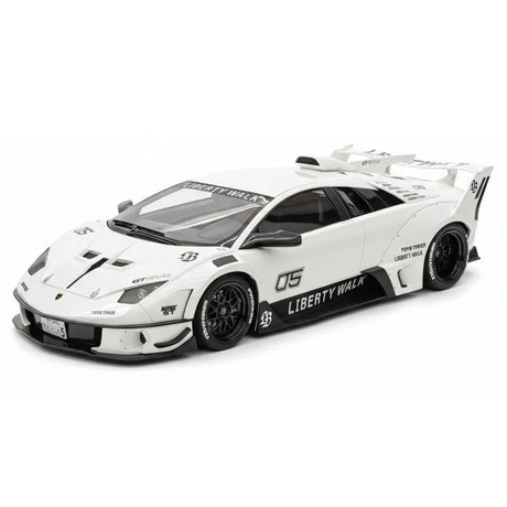 [VIP] 1:18 Lamborghini 2009 Murcielago GT EVO Liberty Walk White Model Car Resin