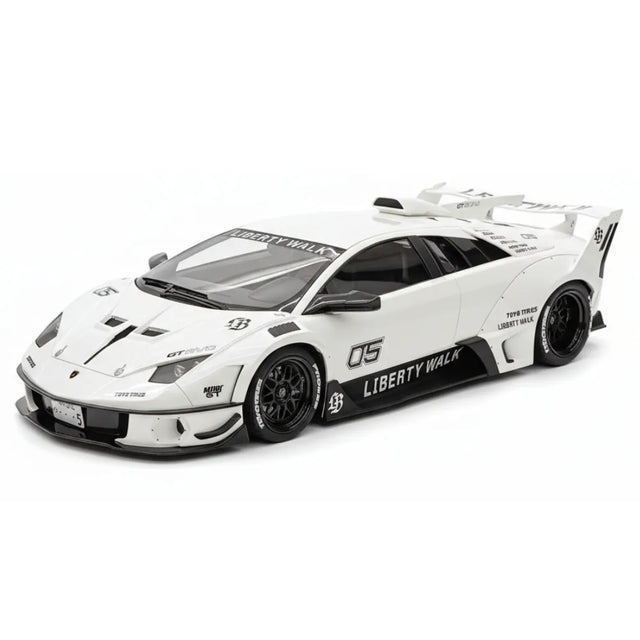 [VIP] 1:18 Lamborghini 2009 Murcielago GT EVO Liberty Walk White Model Car Resin