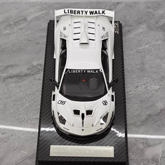 [VIP] 1:18 Lamborghini 2009 Murcielago GT EVO Liberty Walk White Model Car Resin