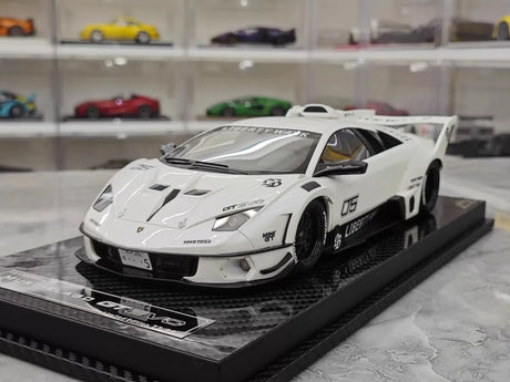 [VIP] 1:18 Lamborghini 2009 Murcielago GT EVO Liberty Walk White Model Car Resin