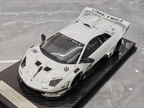 [VIP] 1:18 Lamborghini 2009 Murcielago GT EVO Liberty Walk White Model Car Resin