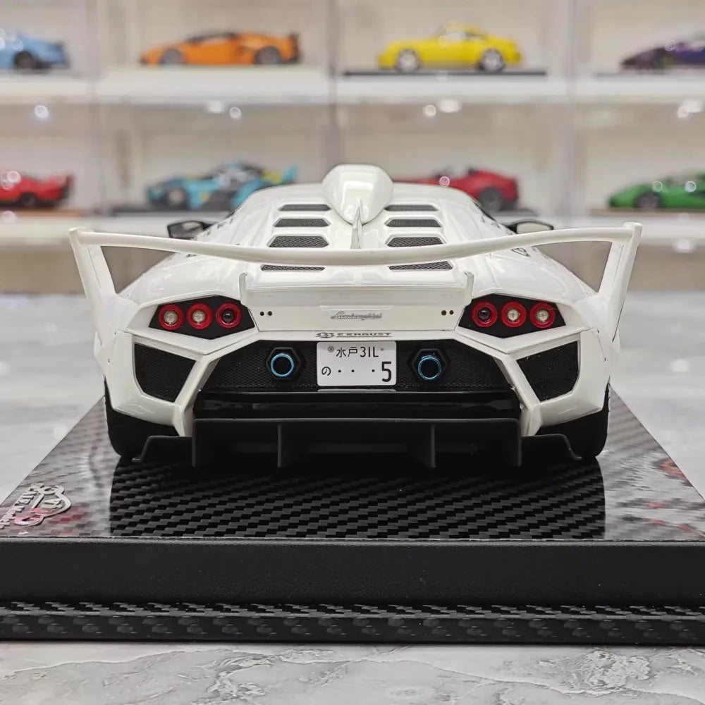 [VIP] 1:18 Lamborghini 2009 Murcielago GT EVO Liberty Walk White Model Car Resin