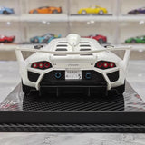 [VIP] 1:18 Lamborghini 2009 Murcielago GT EVO Liberty Walk White Model Car Resin