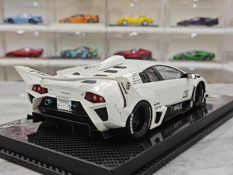 [VIP] 1:18 Lamborghini 2009 Murcielago GT EVO Liberty Walk White Model Car Resin