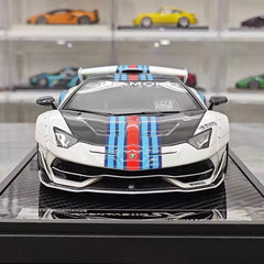 [VIP] 1:18 Lamborghini 2019 Aventador SVJ Liberty Walk Martini modellino di auto resina