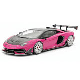 [VIP] 1:18 Lamborghini 2019 Aventador SVJ Liberty Walk rose voiture miniature Resin