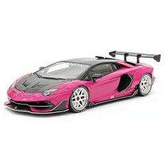 [VIP] 1:18 Lamborghini 2019 Aventador SVJ Liberty Walk Pink pienoismalli Hartsi