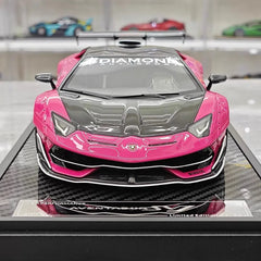 [VIP] 1:18 Lamborghini 2019 Aventador SVJ Liberty Walk Pink pienoismalli Hartsi